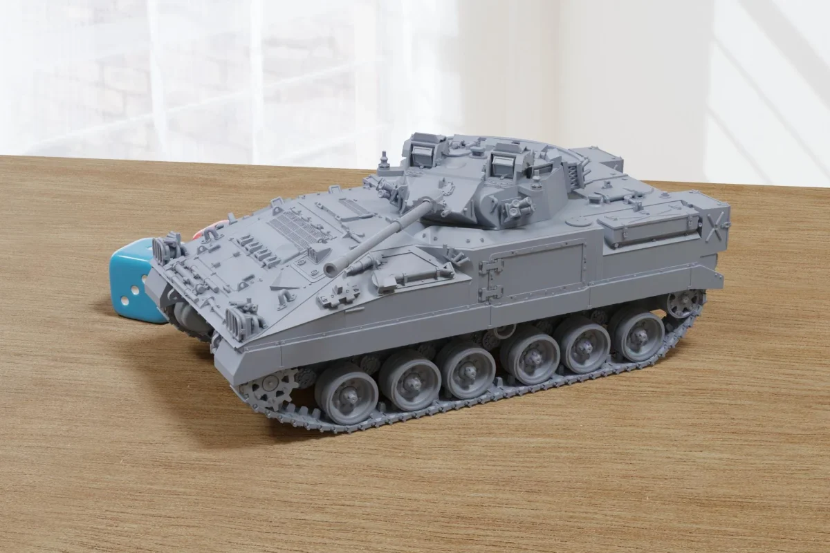 FV510 Warrior + Applique - British Army IFV - 3D Printed Miniature Tabletop Wargaming Combat Vehicle 28mm / 15mm Scale - Bild 2