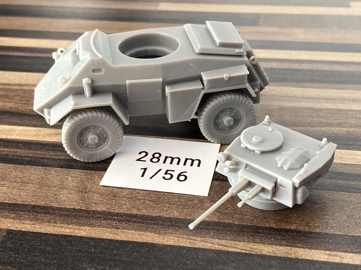 Humber Scout Car Mk II British WW2 Vehicle - 3D Resin Printed 28mm / 20mm / 15mm Miniature Tabletop Wargaming - Bild 3