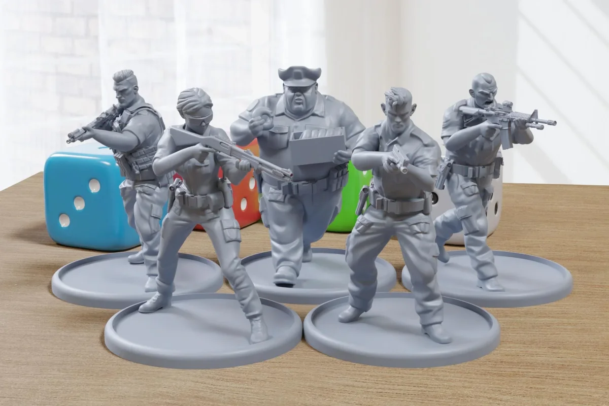 Street Enforcers - 28mm/32mm Scale 3D Printed Miniatures for Miniature Wargaming & Tabletop RPGs - Bild 2