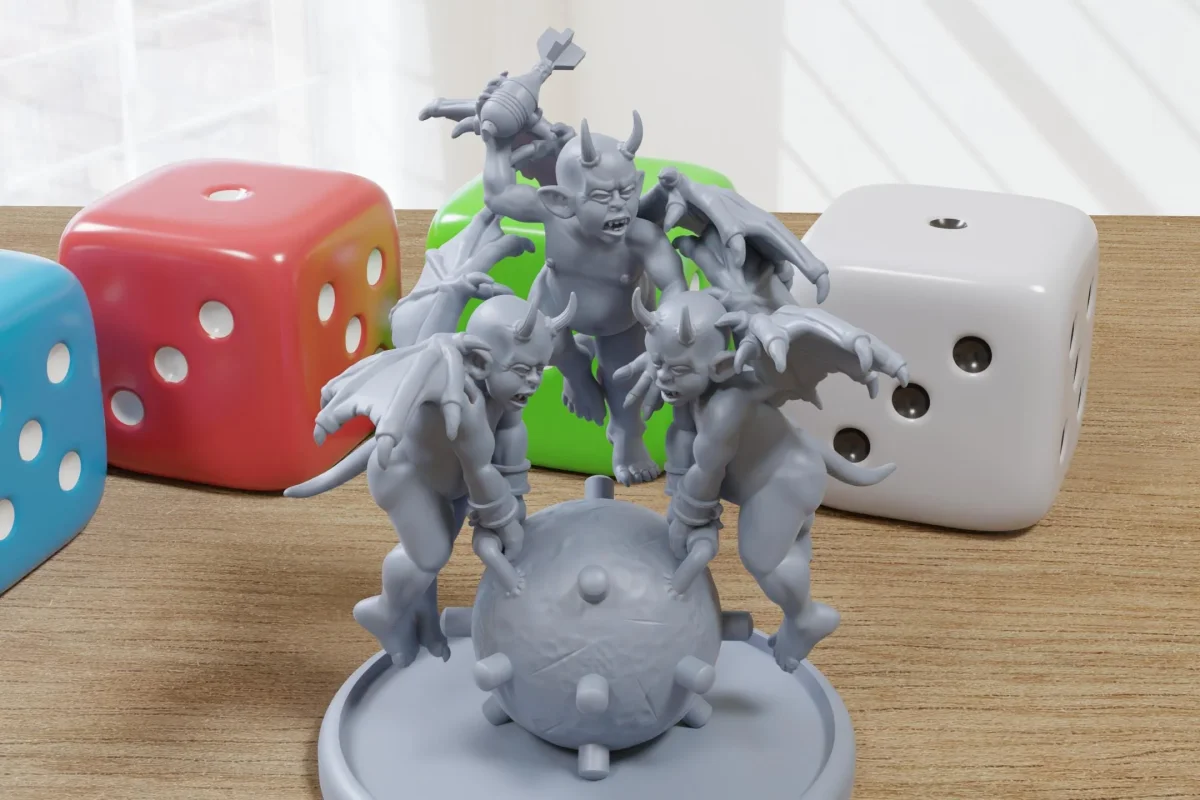 Demon Flyer - 28mm/32mm Scale 3D Printed Miniatures for Trench Warfare Darkgrim Miniature Tabletop Wargames - Bild 2