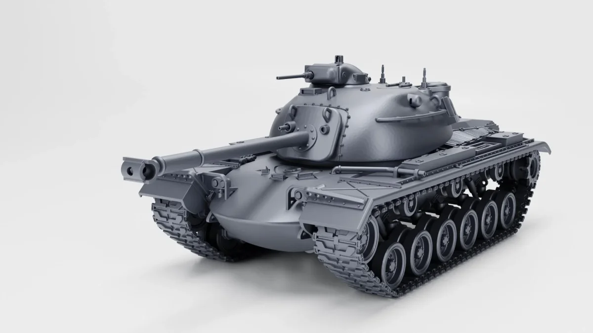 M48A2 Patton - West German Cold War Era - 3D Printed Miniature Wargaming Combat Vehicle - Bild 3
