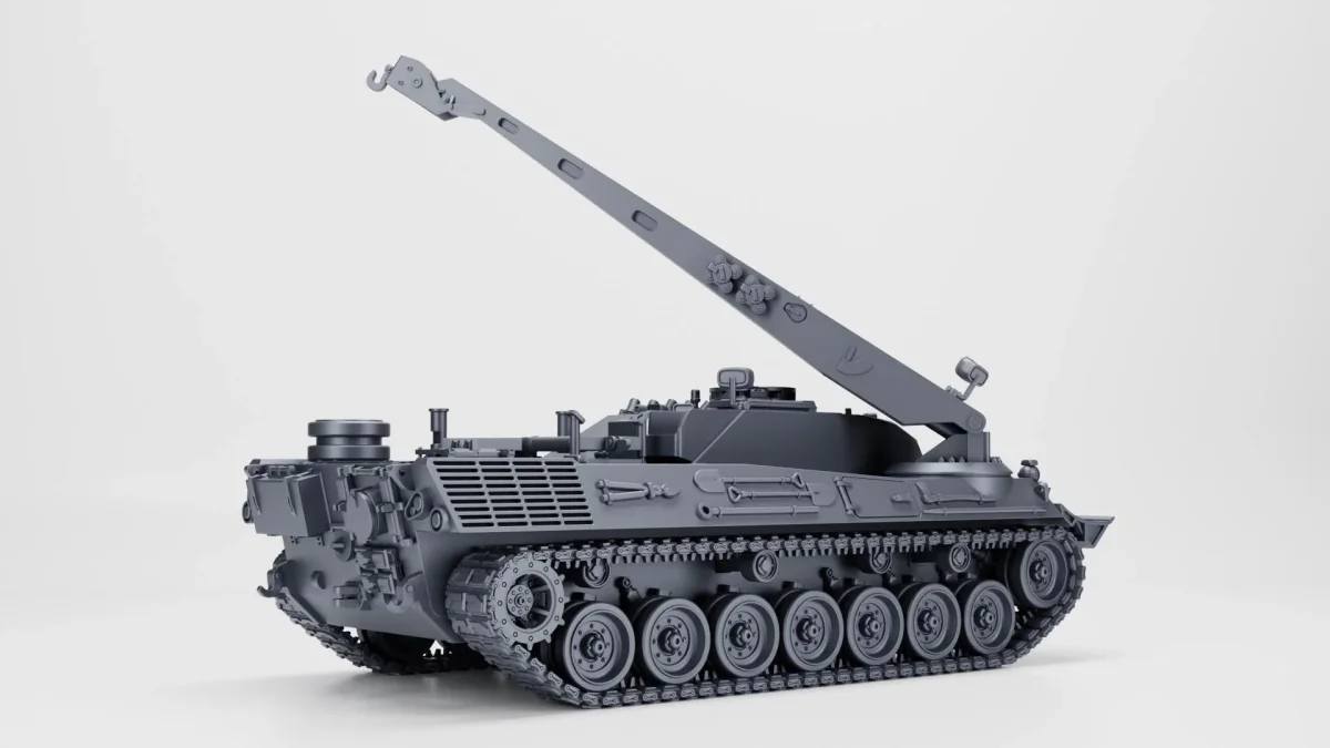 Bergepanzer 2 ARV - West German Cold War - 3D Printed Miniature Wargaming Combat Vehicle - Bild 8