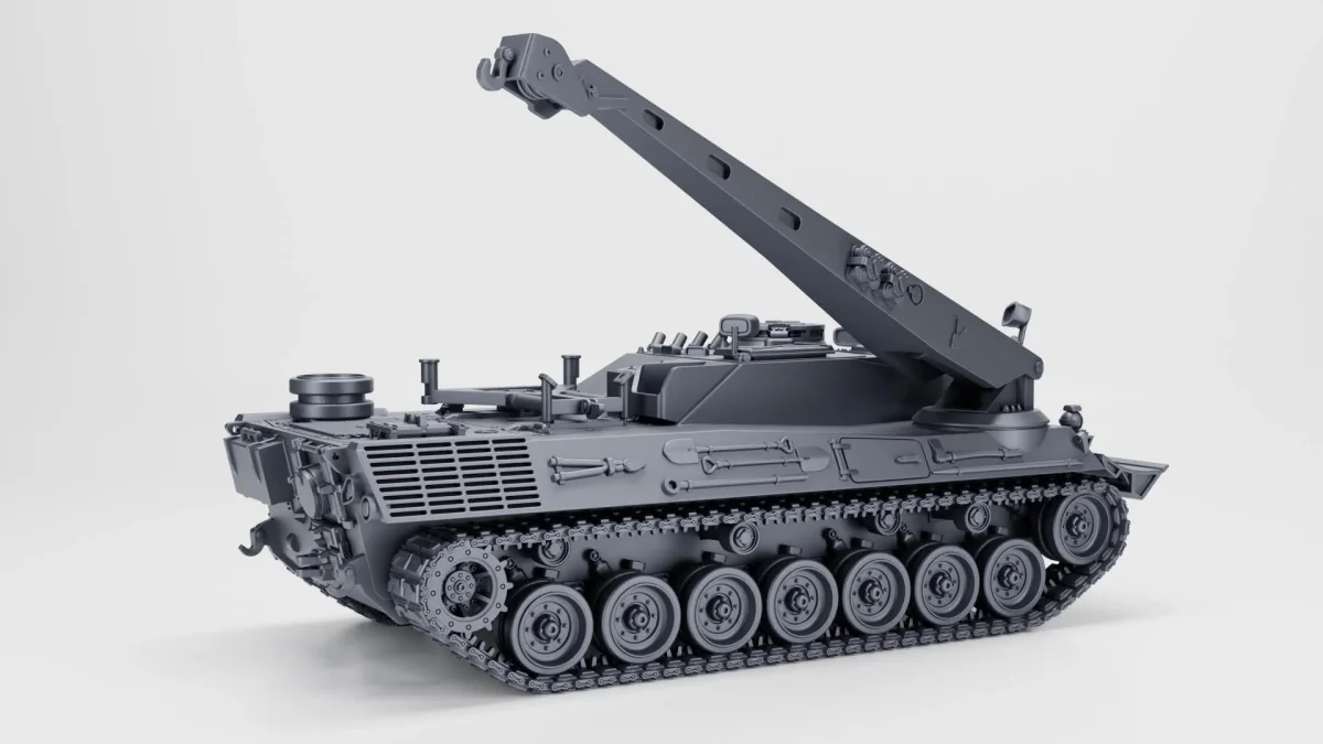 Bergepanzer 2 ARV - West German Cold War - 3D Printed Miniature Wargaming Combat Vehicle - Bild 9