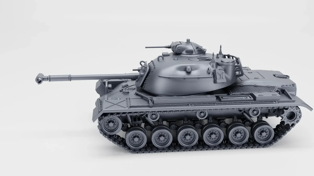 M48A2 Patton - West German Cold War Era - 3D Printed Miniature Wargaming Combat Vehicle - Bild 4