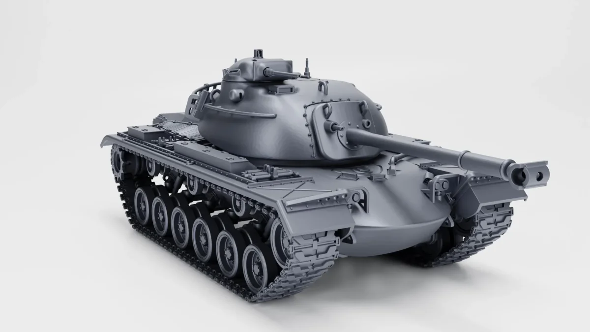 M48A2 Patton - West German Cold War Era - 3D Printed Miniature Wargaming Combat Vehicle - Bild 7