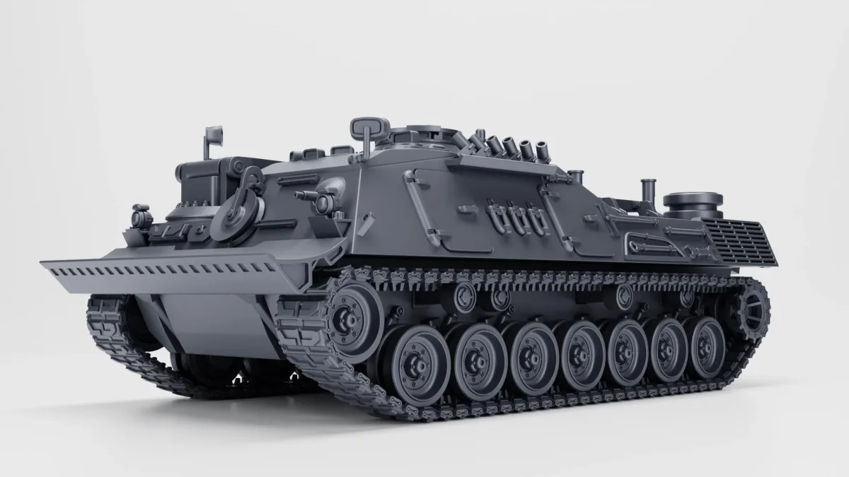 Bergepanzer 2 ARV - West German Cold War - 3D Printed Miniature Wargaming Combat Vehicle - Bild 4