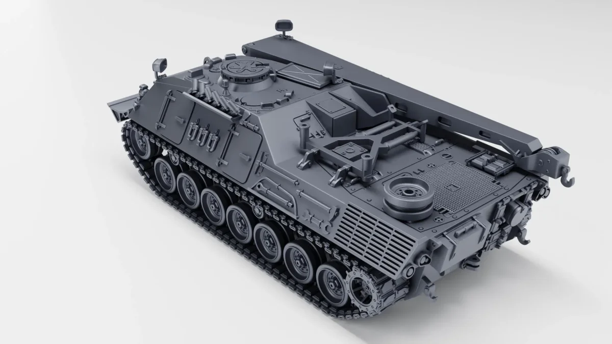 Bergepanzer 2 ARV - West German Cold War - 3D Printed Miniature Wargaming Combat Vehicle - Bild 5