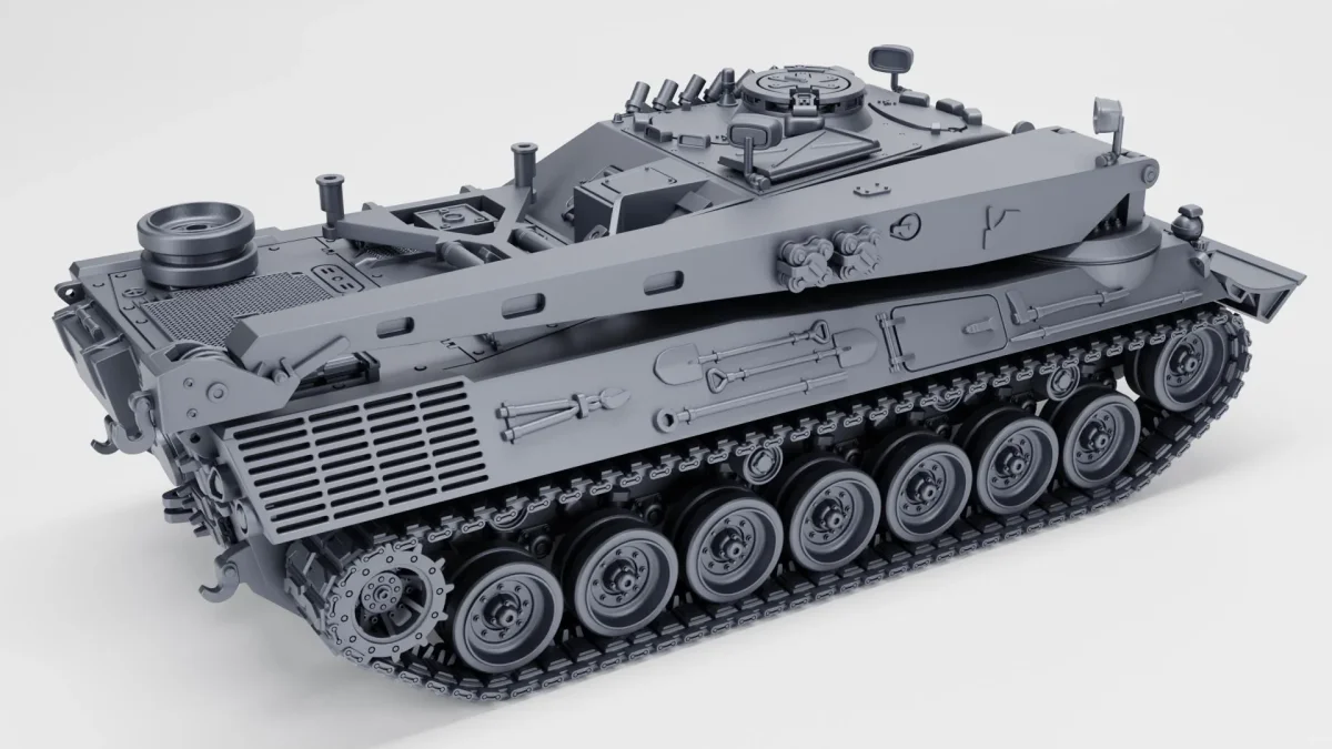 Bergepanzer 2 ARV - West German Cold War - 3D Printed Miniature Wargaming Combat Vehicle - Bild 6