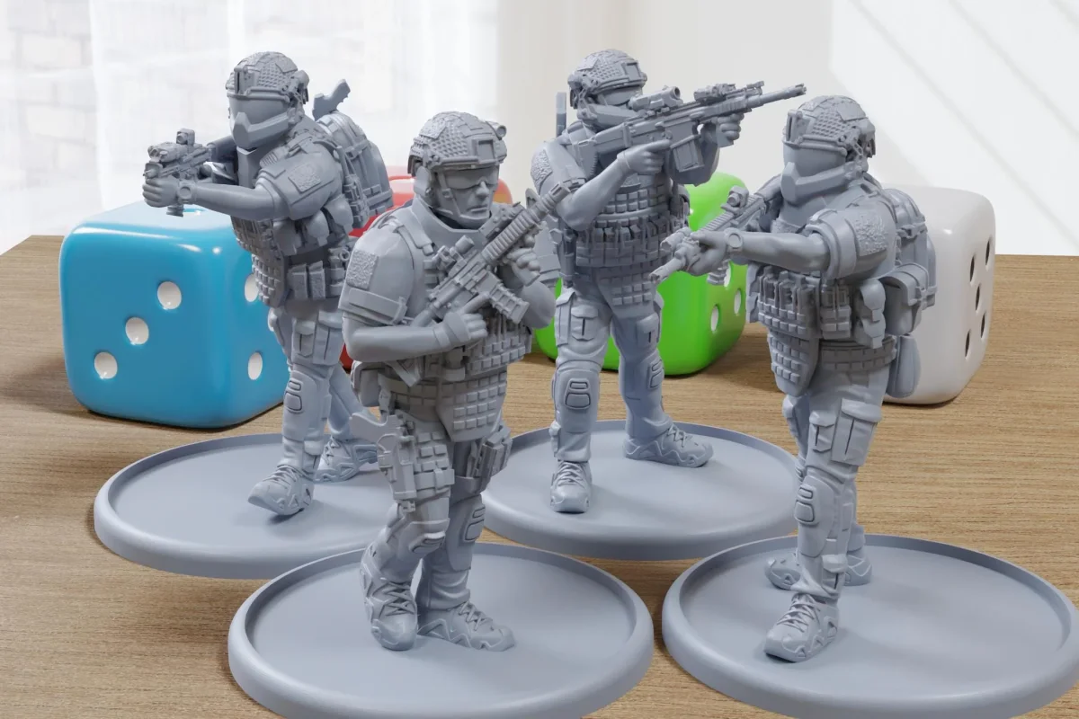 Combat Octopods – Bravo - 3D Printed Minifigures for Modern Tabletop Wargaming 28mm / 32mm Scale - Bild 2