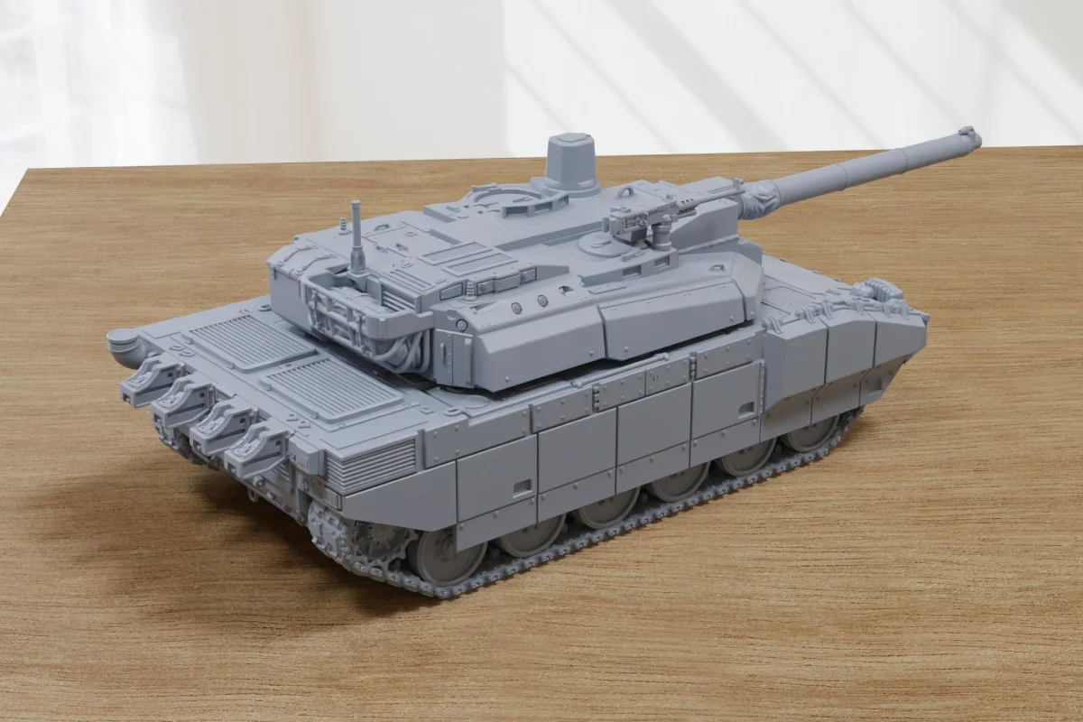 Leclerc MBT Serie 2 - Modern War - 3D Printed Miniature Wargaming Combat Vehicle - Bild 3