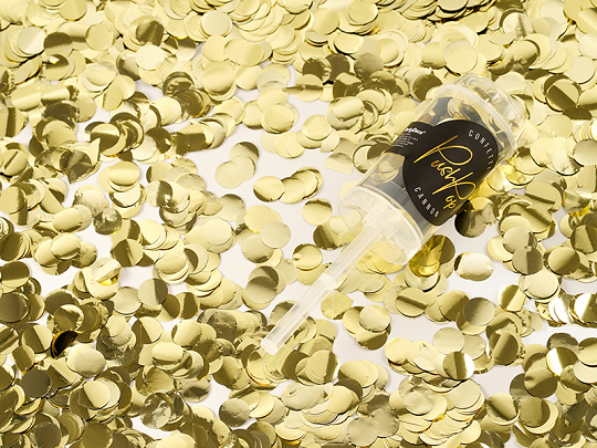 Push Pop Konfetti Guld metallic