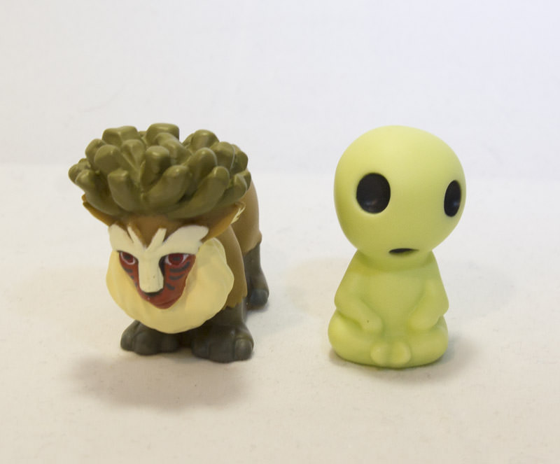 PRINSESSAN MONONOKE SKOGSANDAR PLASTFIGURER (2 ST)