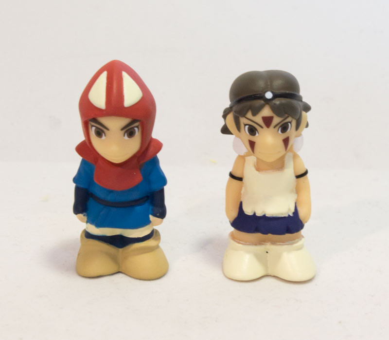 PRINSESSAN MONONOKE – SAN+ ASHITAKA – PLASTFIGURER (2 ST) - Bild 2