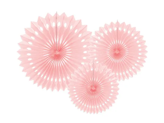 Rosetter Ljus puderrosa hålmönster 3-pack 20/25/30 cm - Bild 2